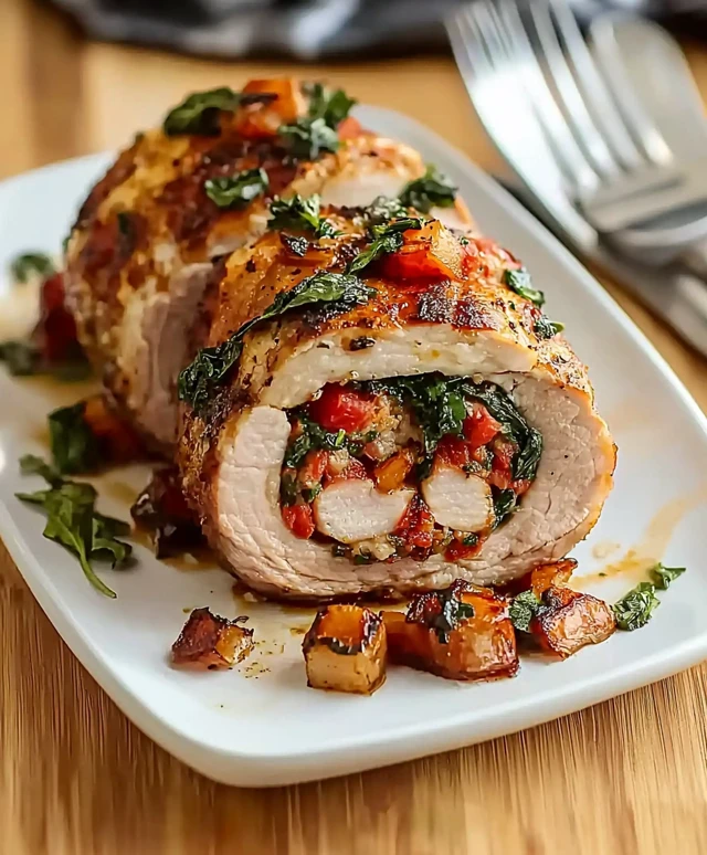 Gefülltes Schweinefilet zubereiten
