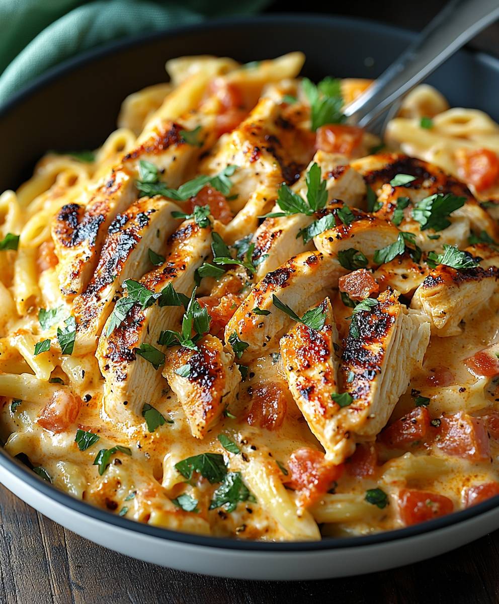 Südwestliches Hühnchen Alfredo