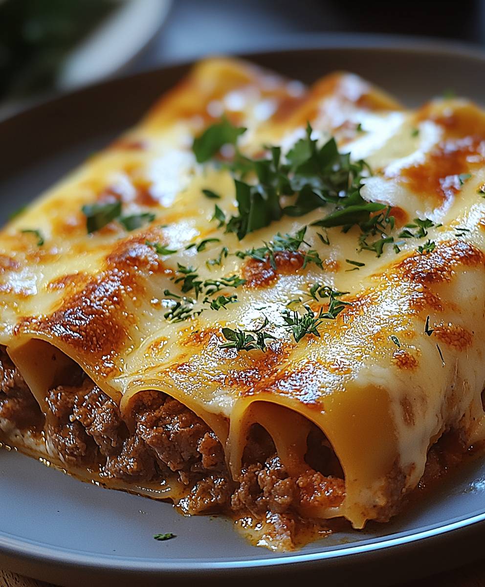 Cannelloni mit Rindfleisch