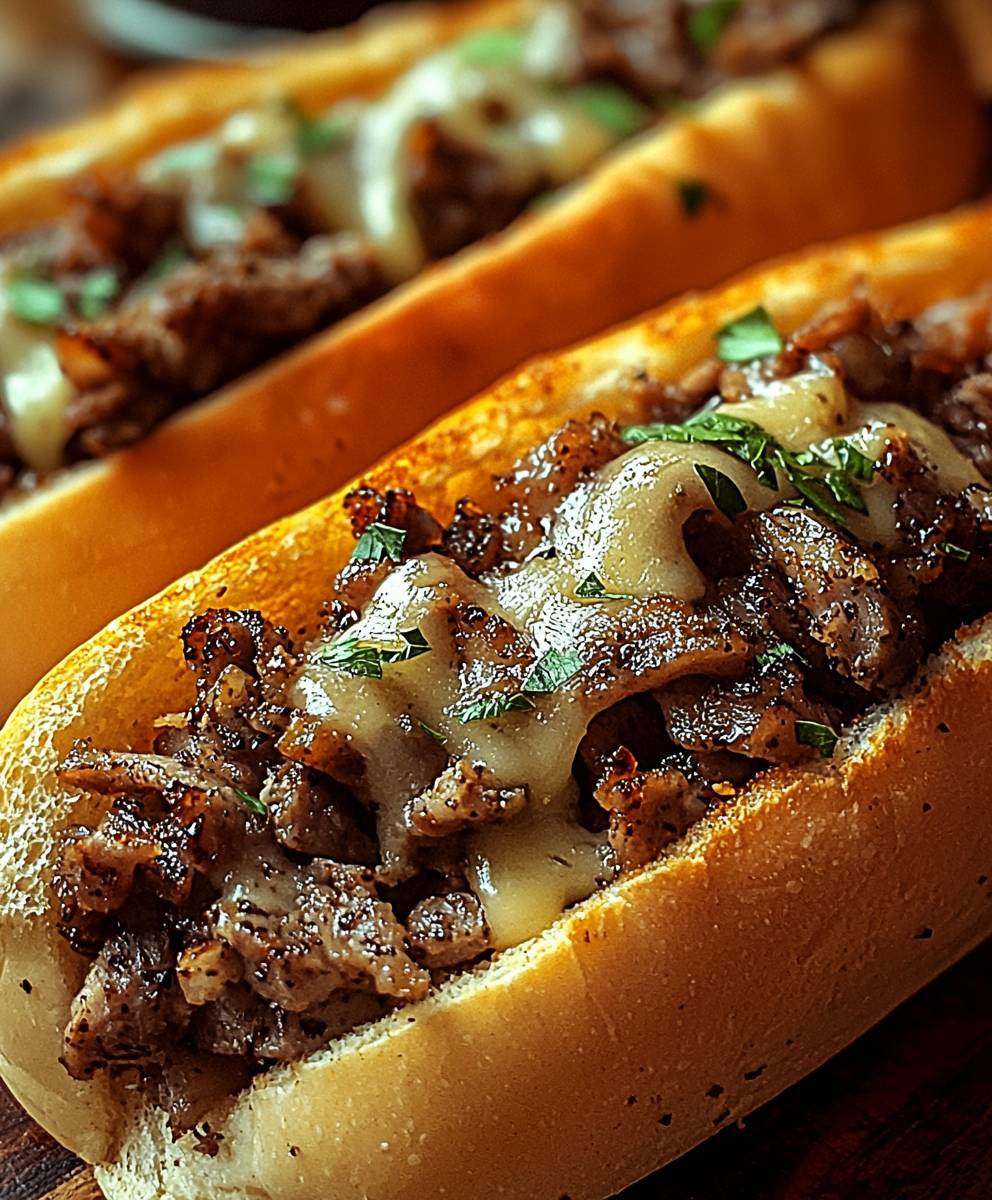 Philly Cheesesteak Knoblauchbrot
