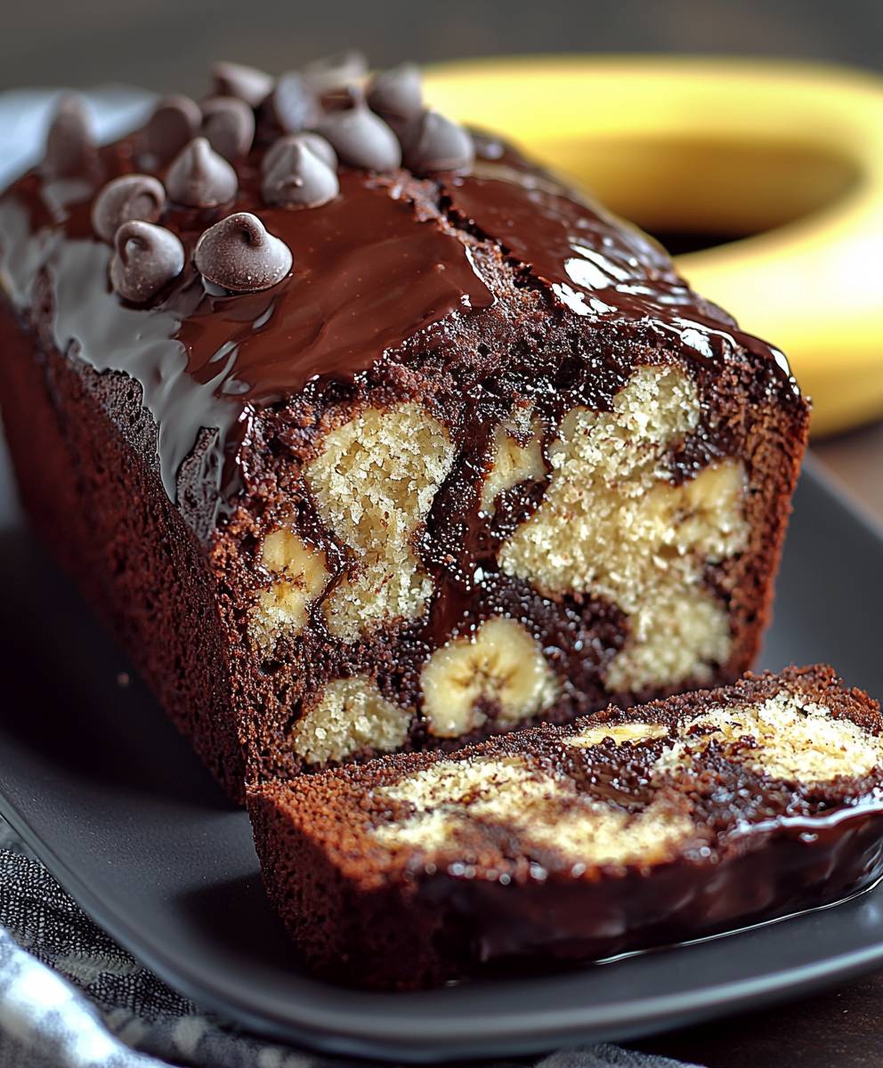 Schoko Marmor Bananenbrot backen