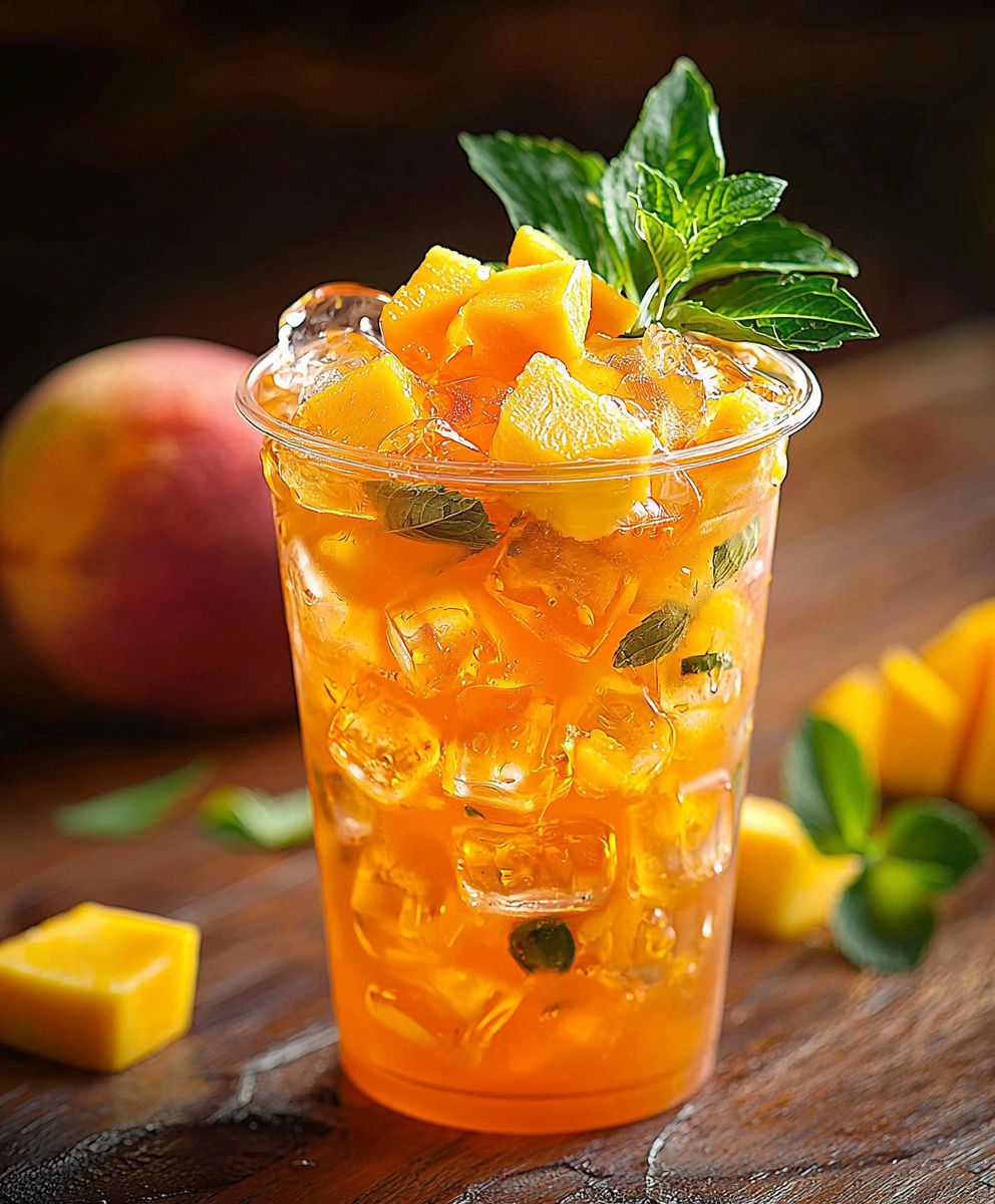 Mango Eistee selber machen