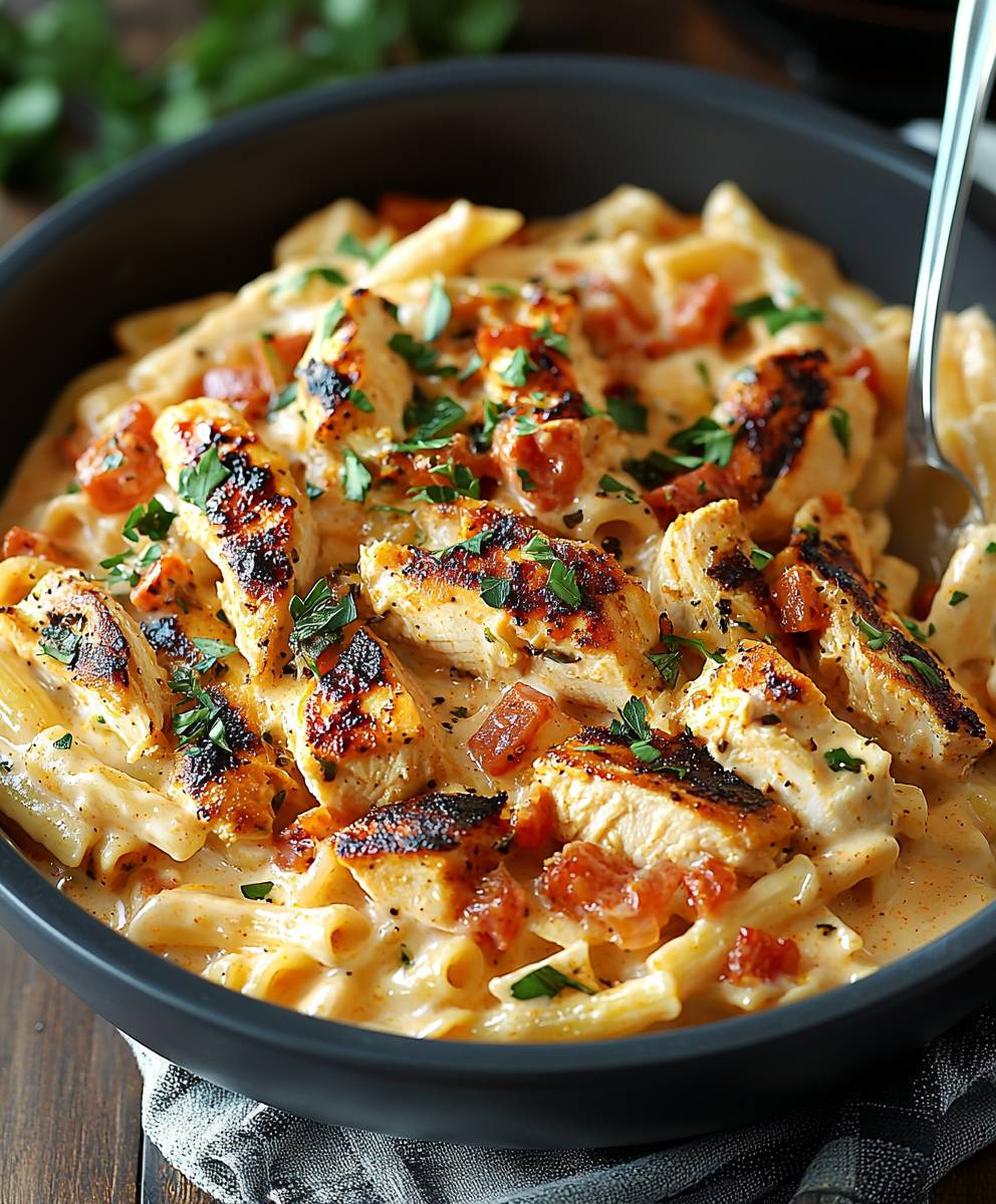 Südwestliches Hühnchen Alfredo