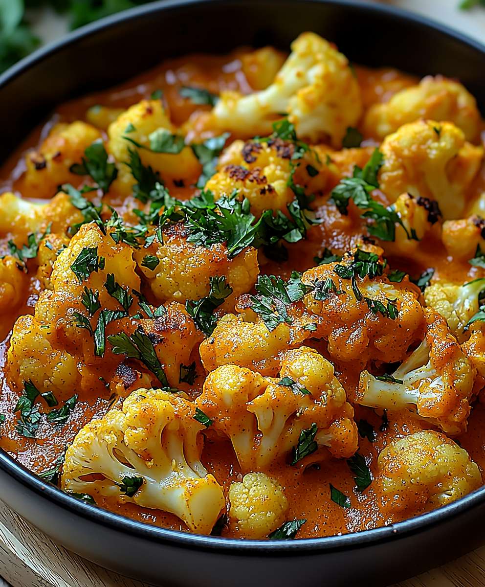 Blumenkohl Curry Backofen