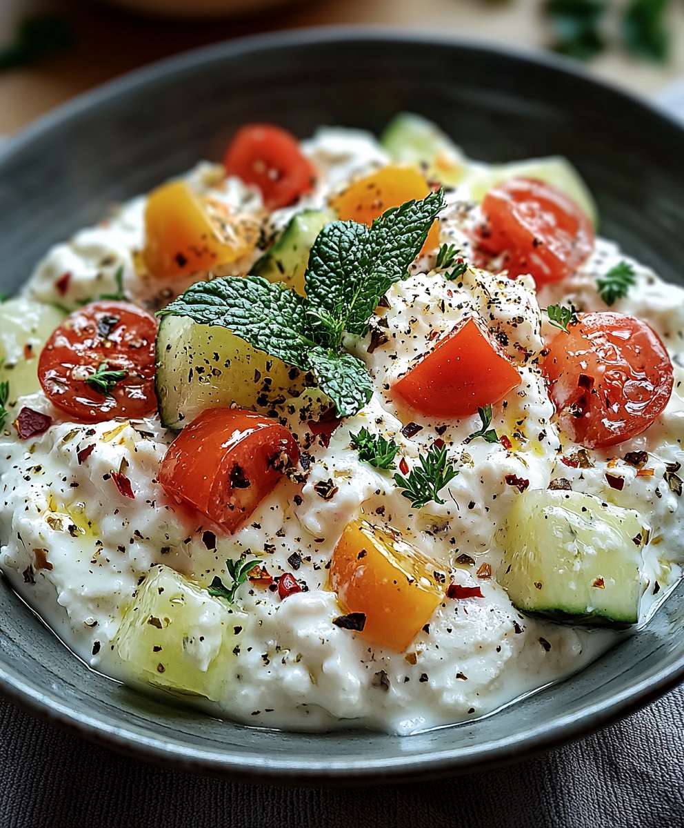 Hüttenkäse Salat