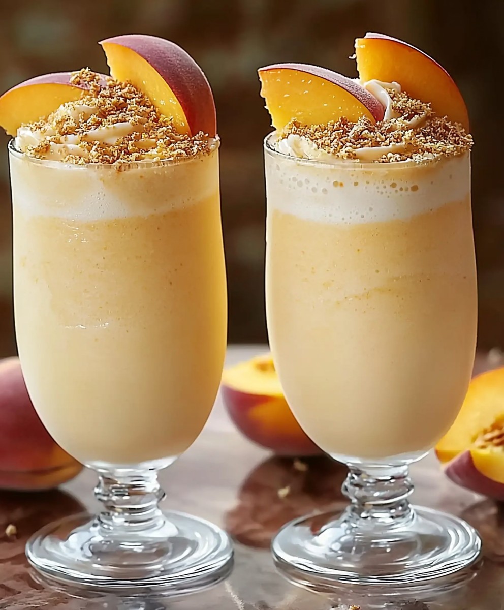 Pfirsich Milchshake