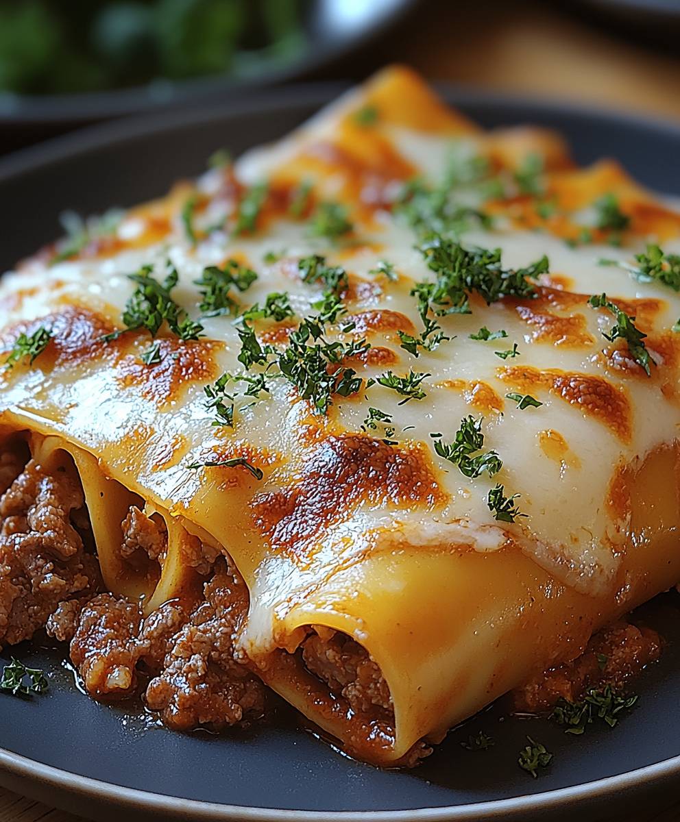 Cannelloni mit Rindfleisch