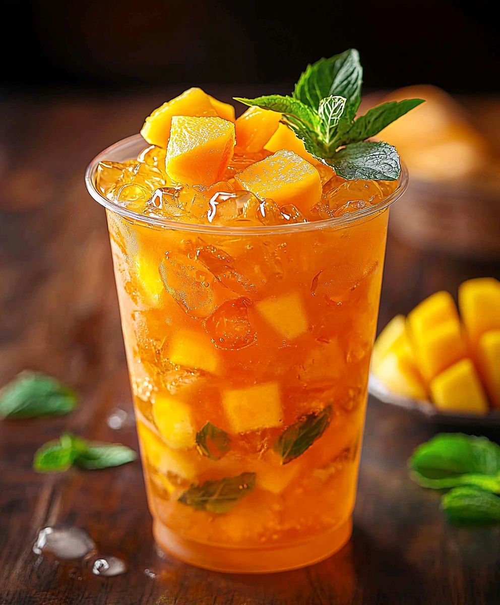 Mango Eistee selber machen