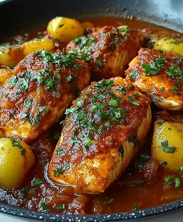 marokkanischer Fisch in Soße