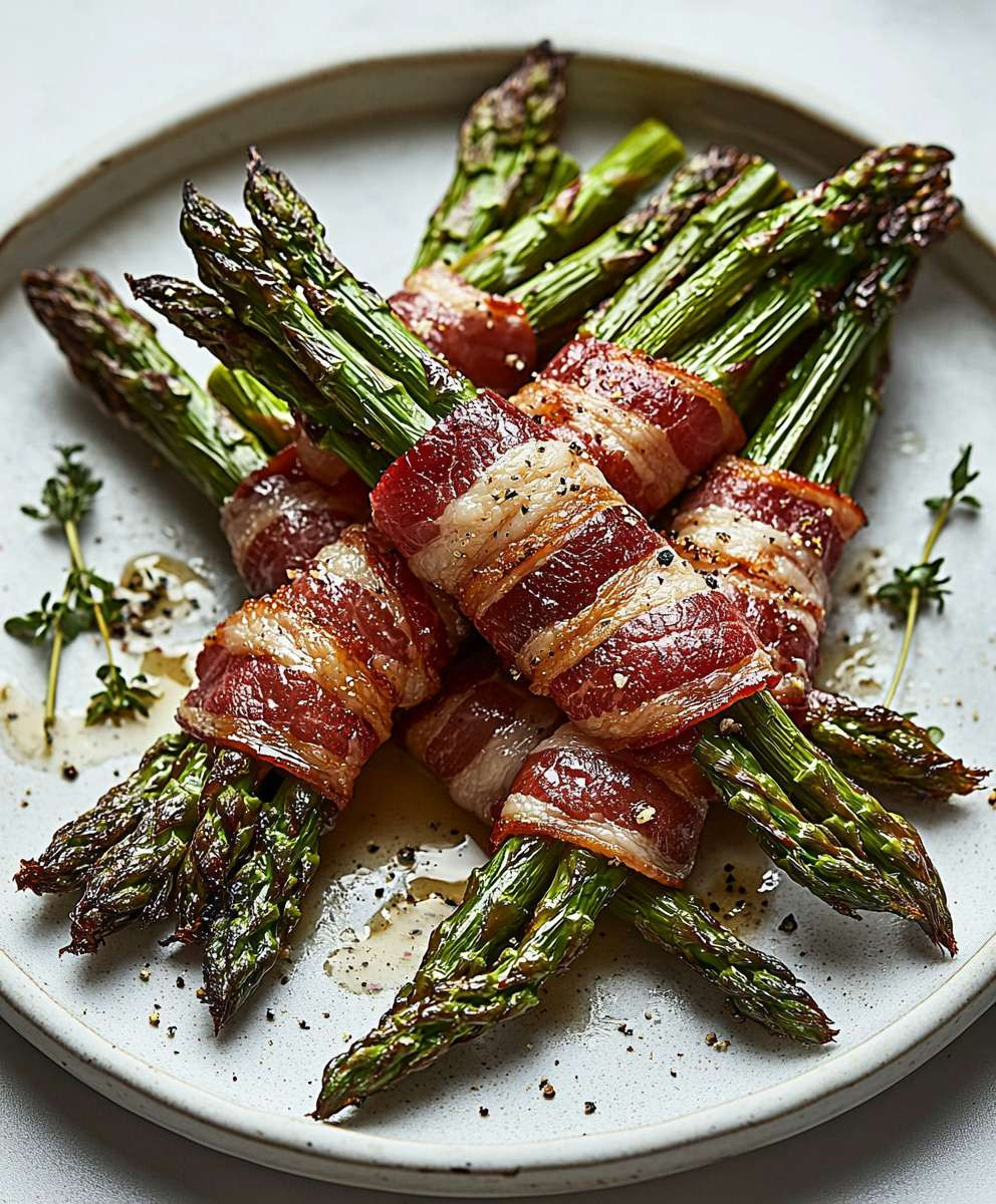 Spargel im Speckmantel