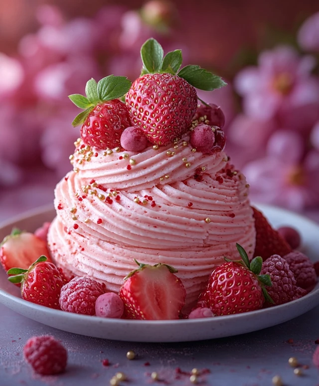 schnelles Erdbeermousse