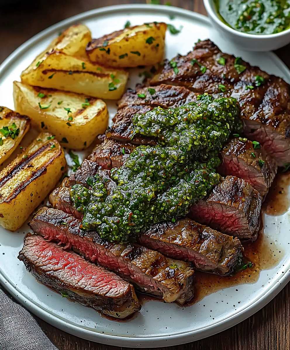 Steak mit Chimichurri Sauce