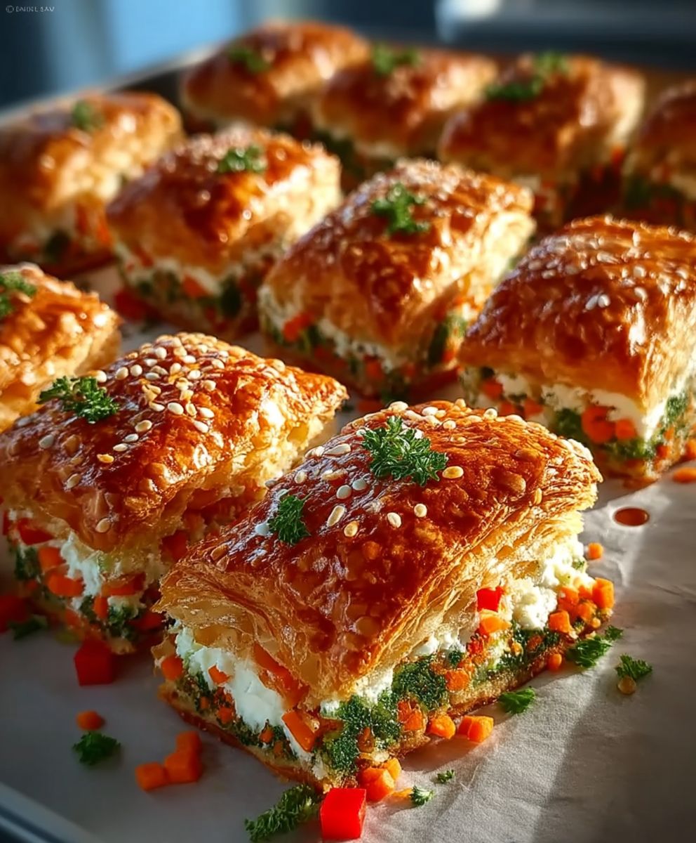 Vegetarische Kipferlriegel backen