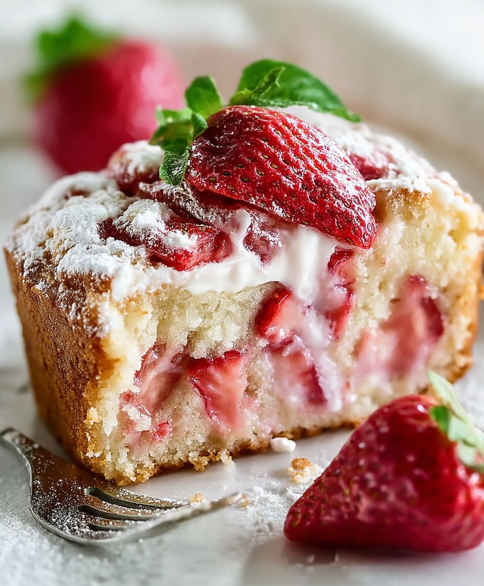 Buttermilch Erdbeer Kuchen backen