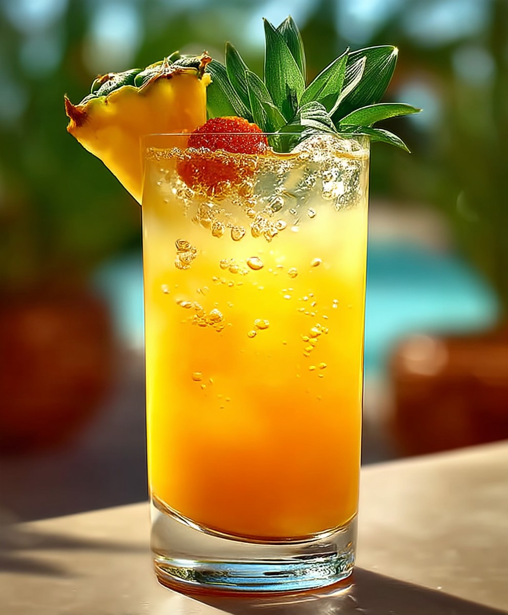 Tropischer Fizz Mocktail