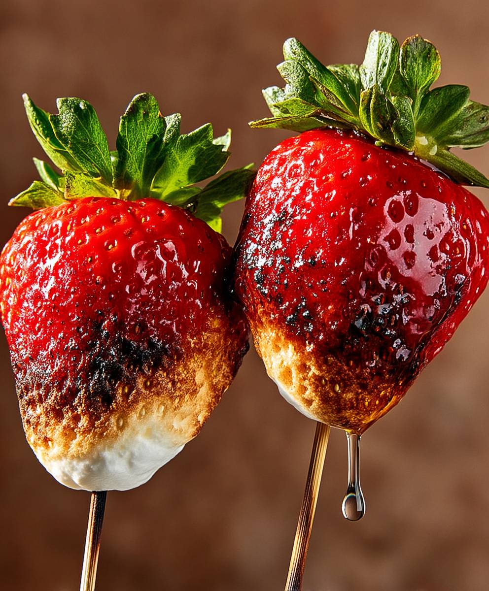 Lagerfeuer Erdbeeren