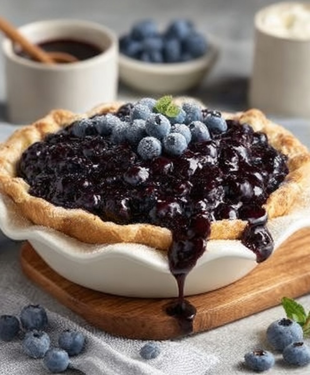 Blaubeerkuchen backen