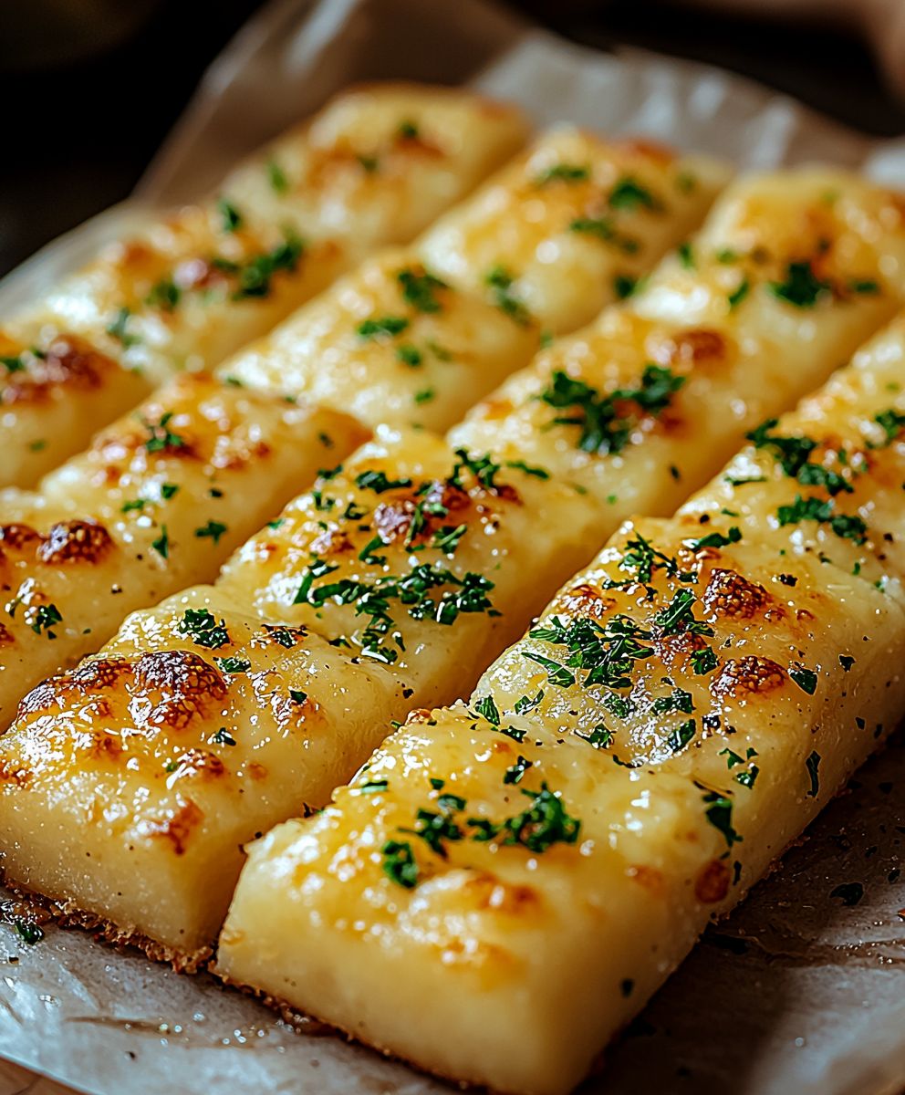 Knoblauch Käsestangen backen
