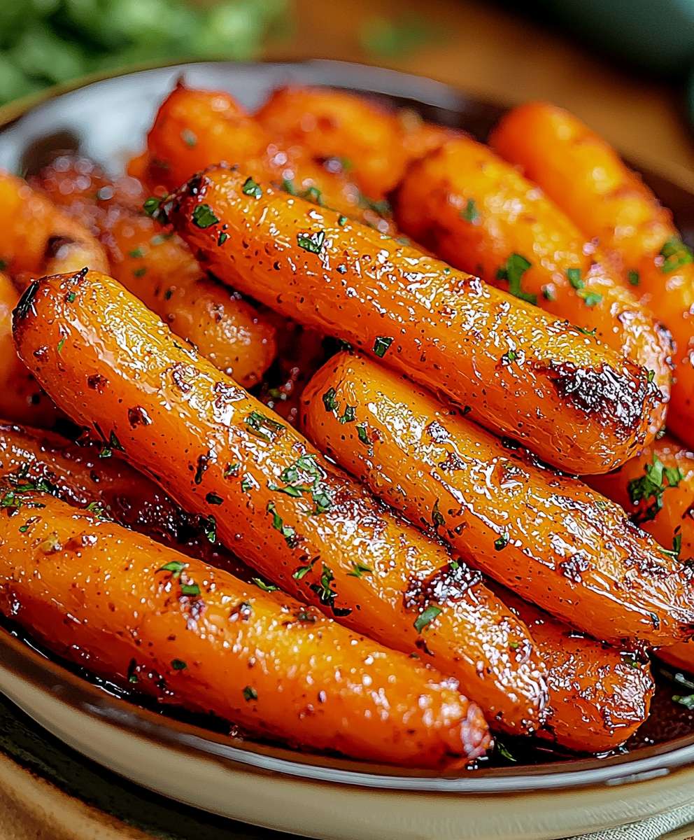 Honig Knoblauch Möhren braten