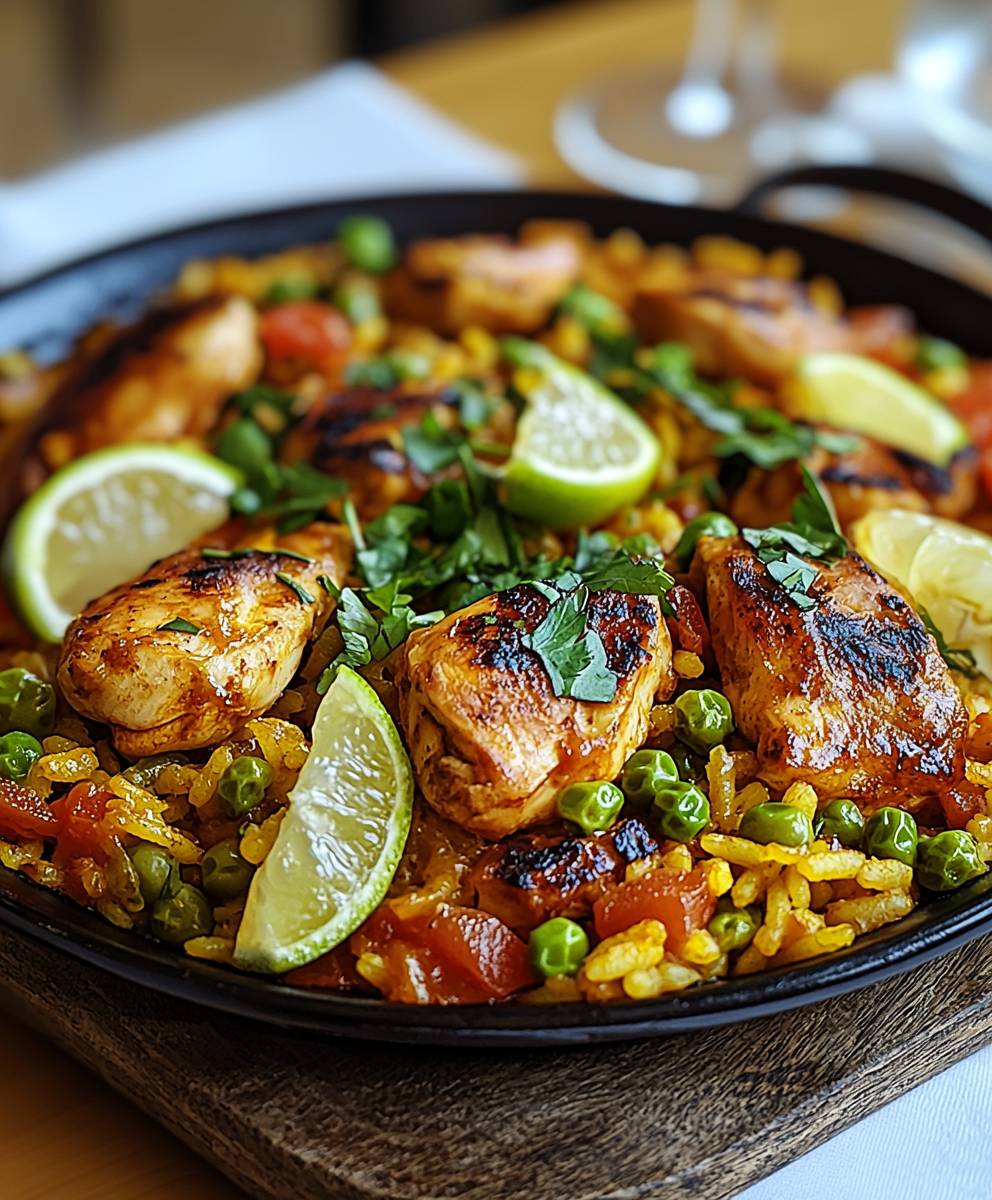 Paella mit Hähnchen zubereiten