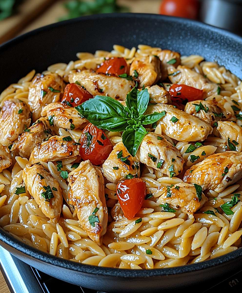 One Pot Orzo Hähnchen