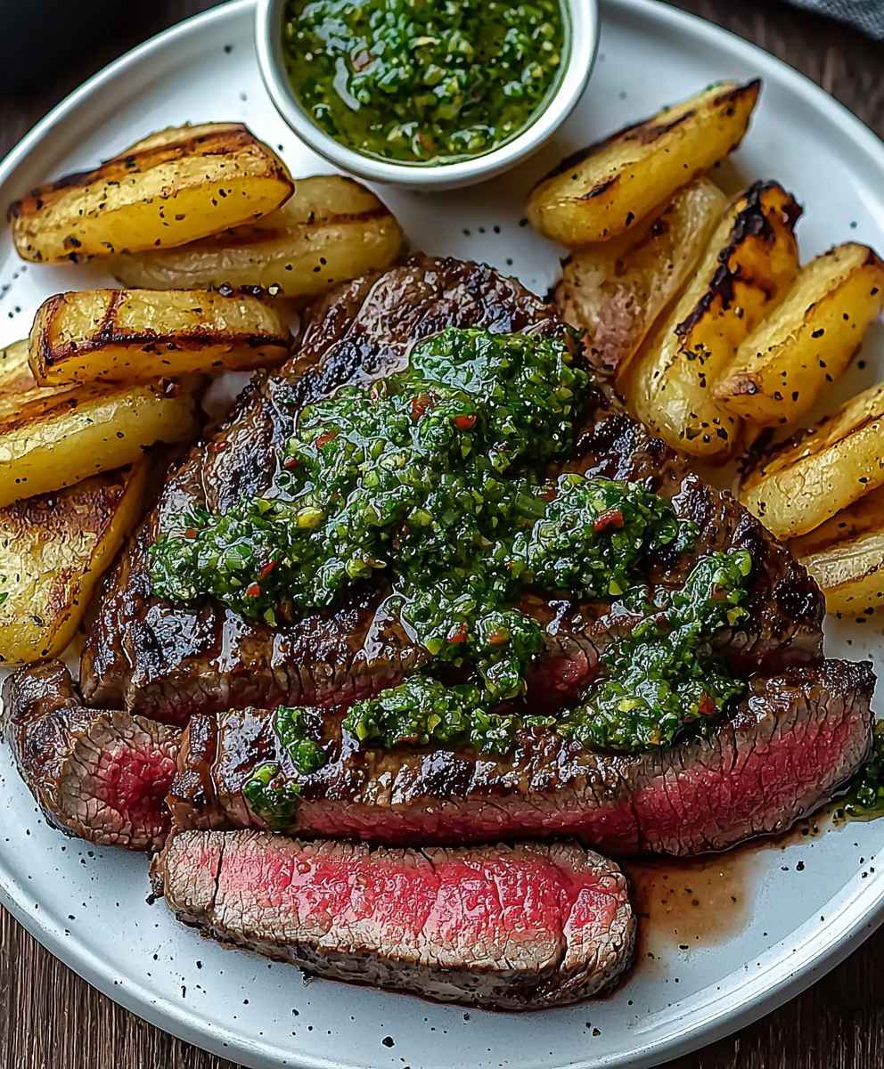 Steak mit Chimichurri Sauce