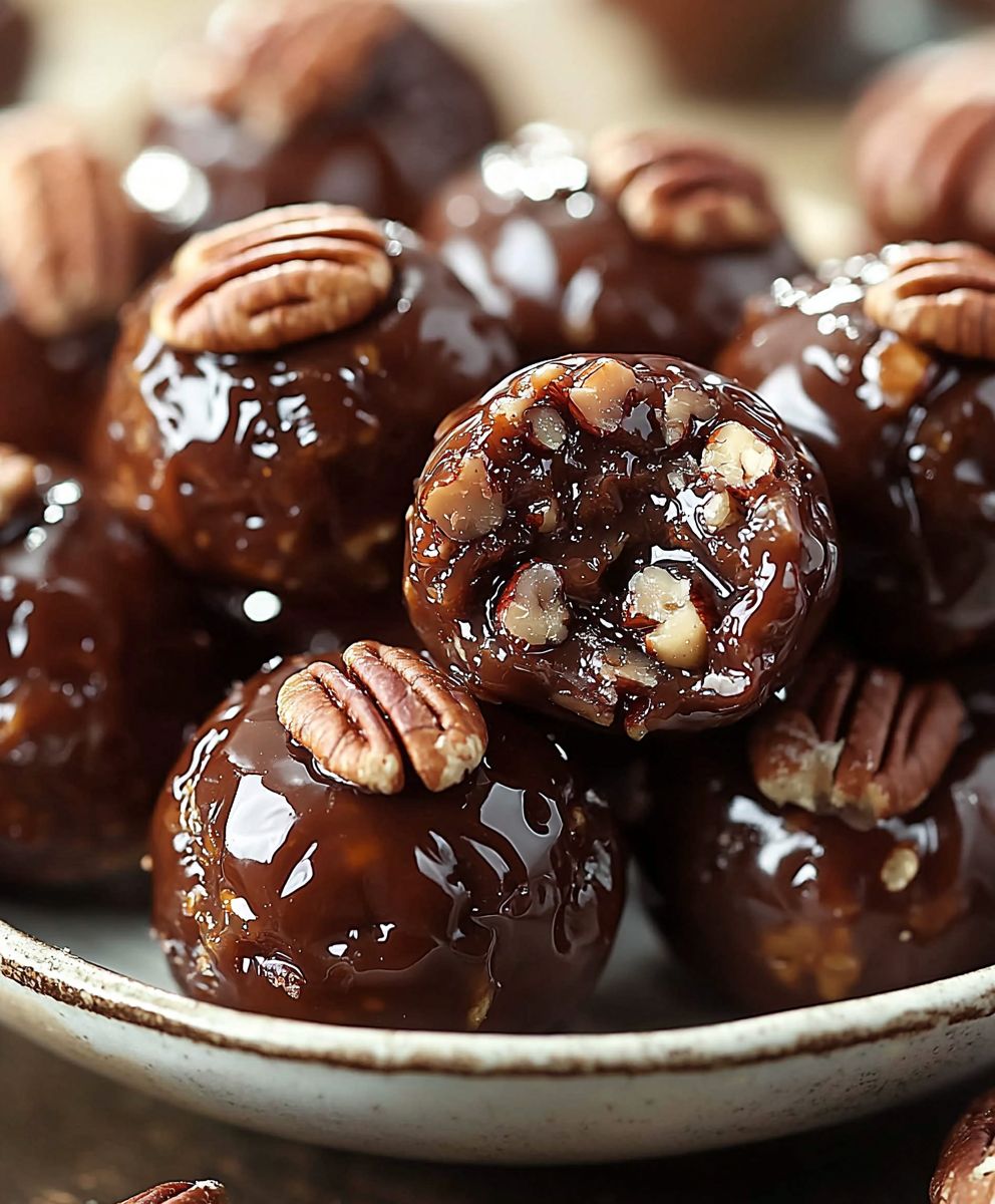 Pekannusskuchen Kugeln backen