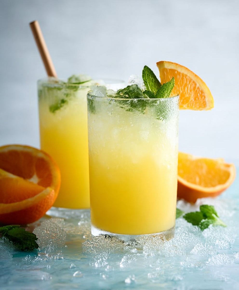 Orangen Kokoswasser Erfrischungsgetränk