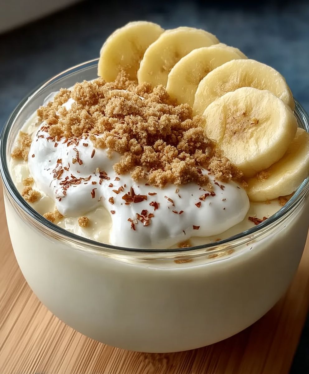 Griechische Joghurtschüssel Banane