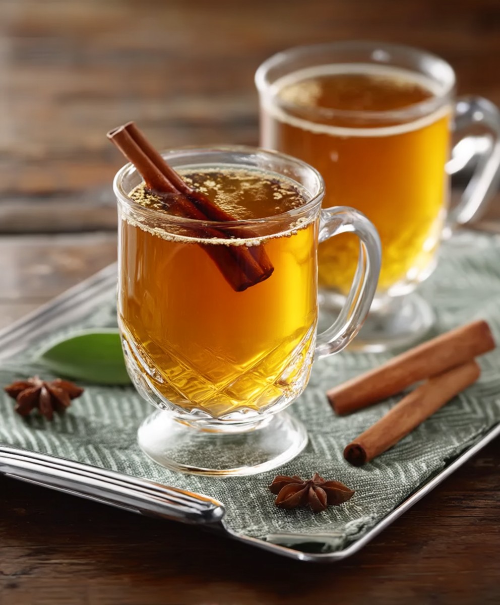 Gewürzter Apfelwein heiß