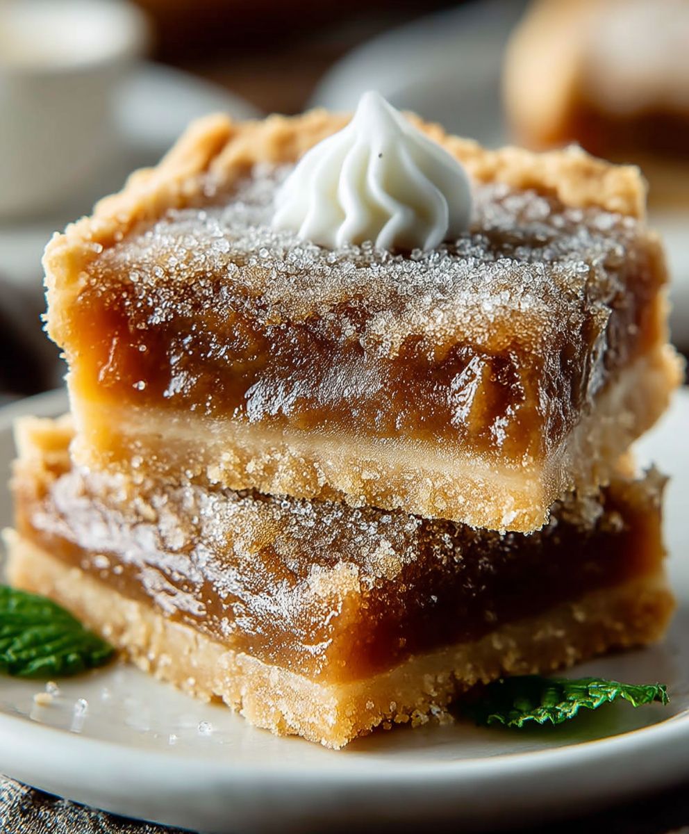 Brauner Zucker Kuchen Quadrate