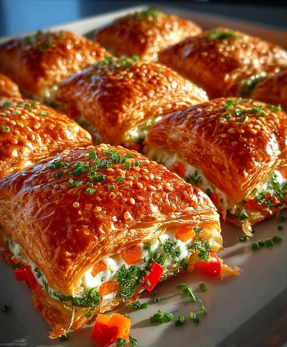 Vegetarische Kipferlriegel backen