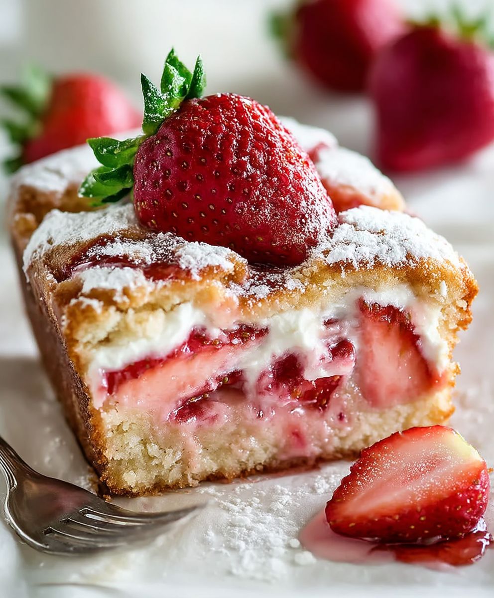 Buttermilch Erdbeer Kuchen backen
