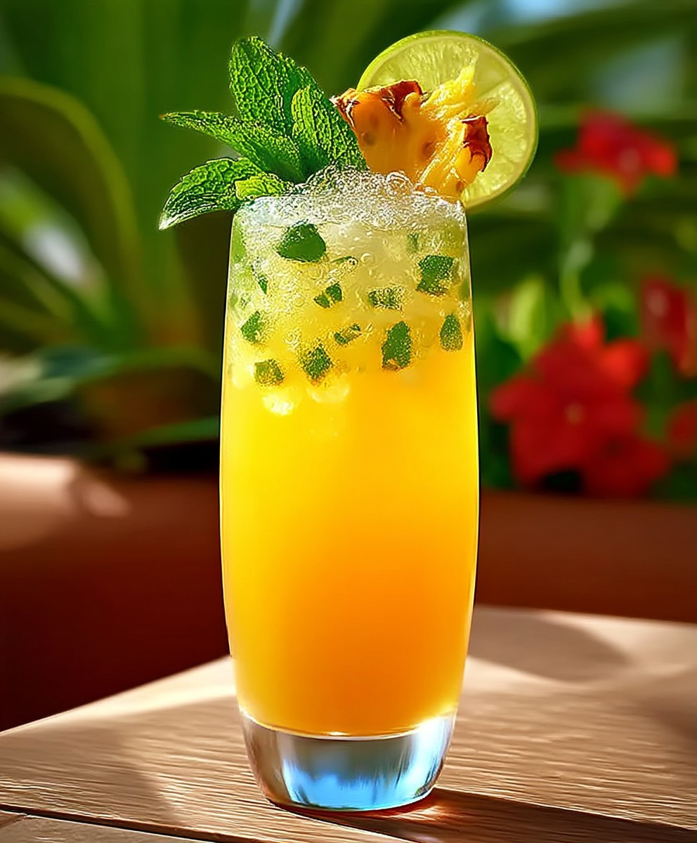 Tropischer Fizz Mocktail
