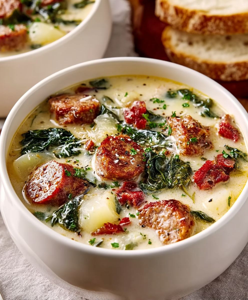 Zuppa Toscana mit Putenwurst