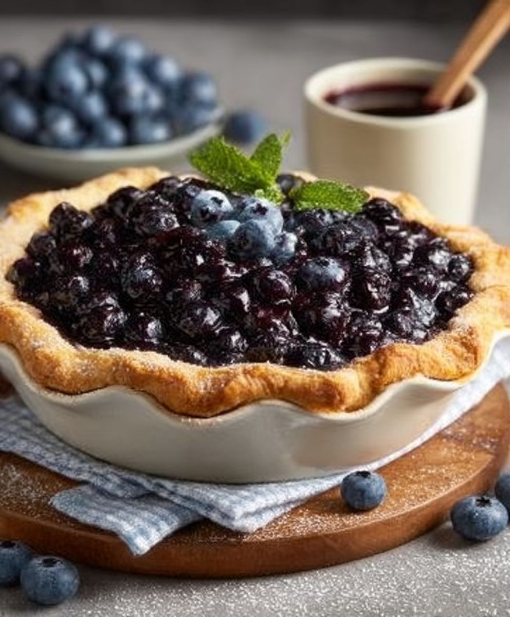 Blaubeerkuchen backen