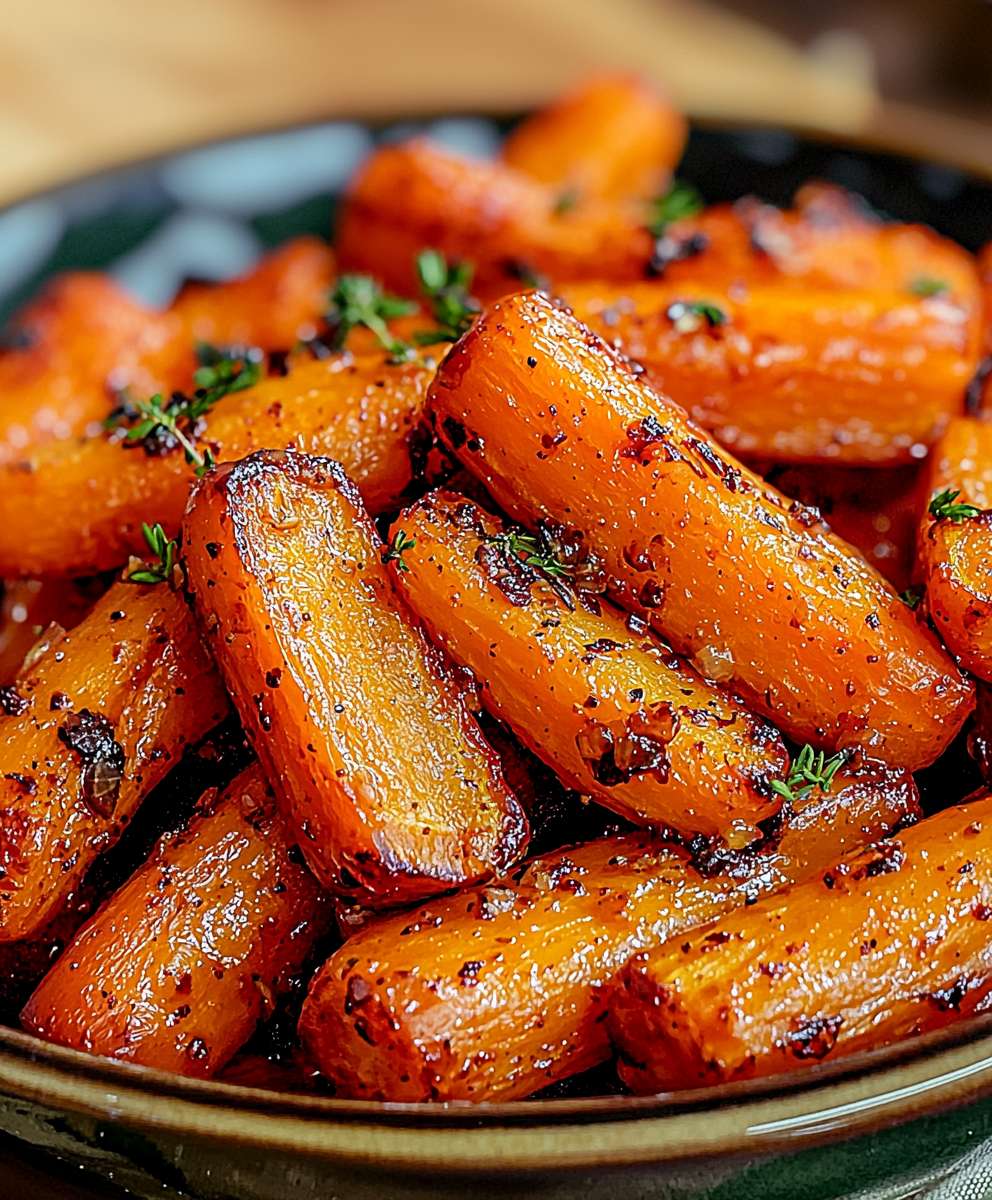Honig Knoblauch Möhren braten