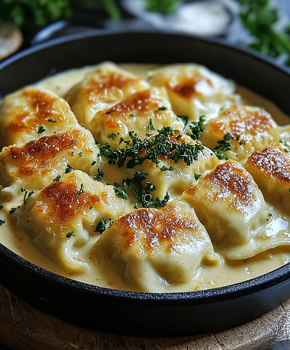 Maultaschen Käse Sahne Soße