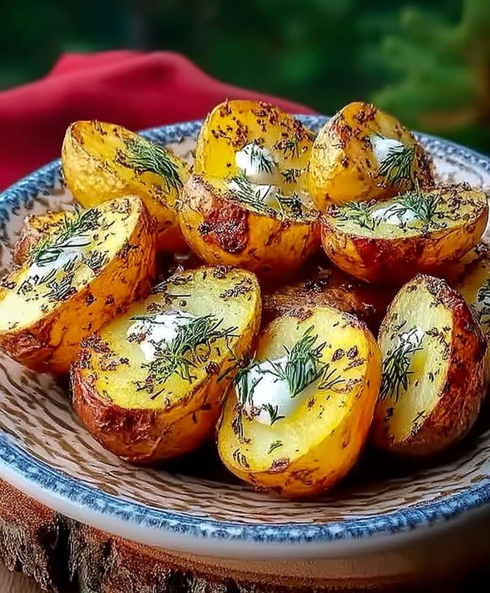 Zitronen Dill Ofenkartoffeln