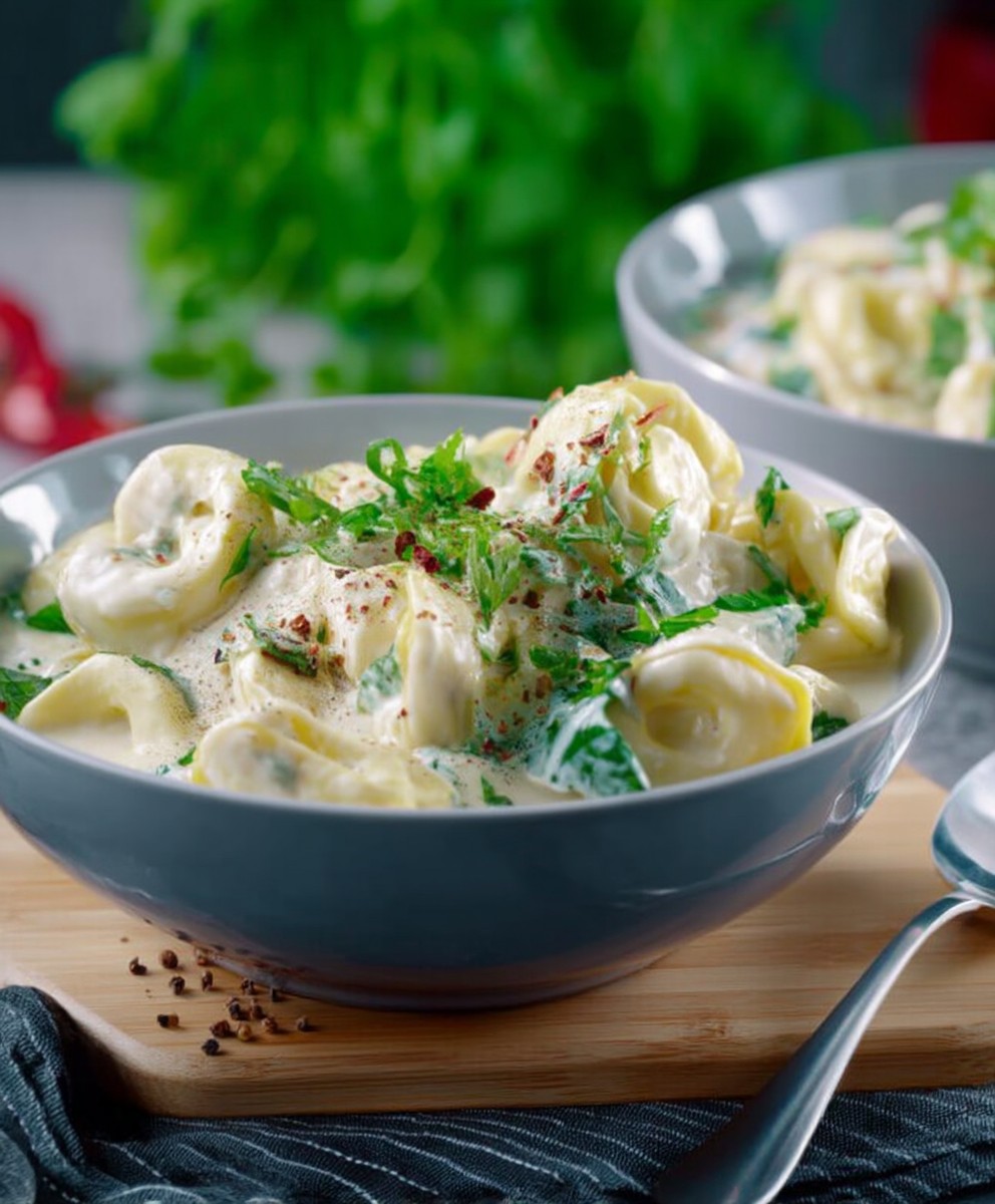 Tortellini Käsesauce schnell einfach