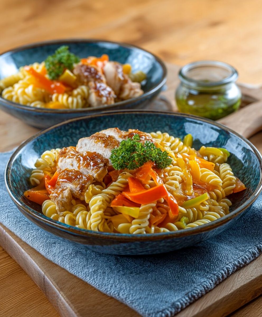 Teriyaki Chicken mit Nudeln