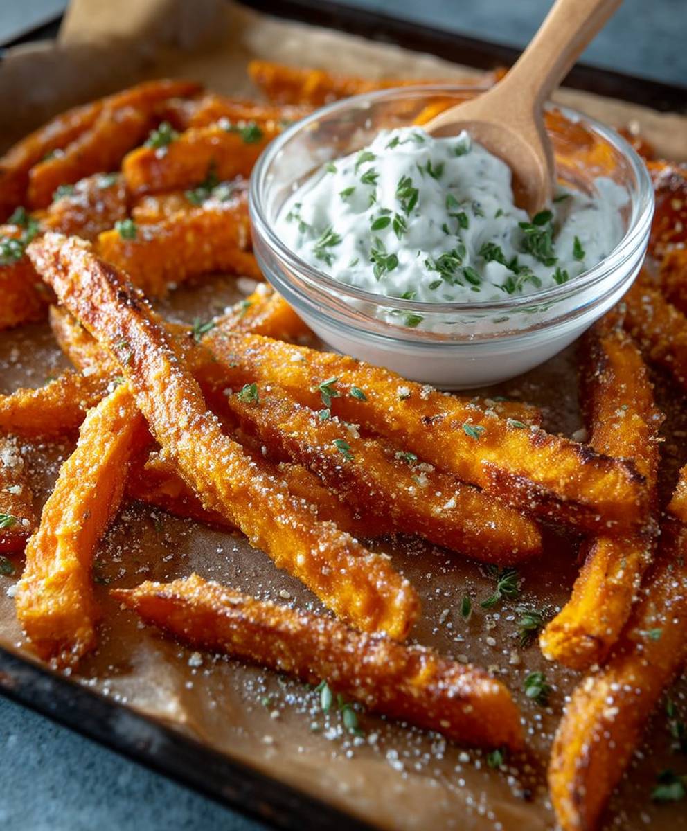 Süßkartoffel Pommes Backofen