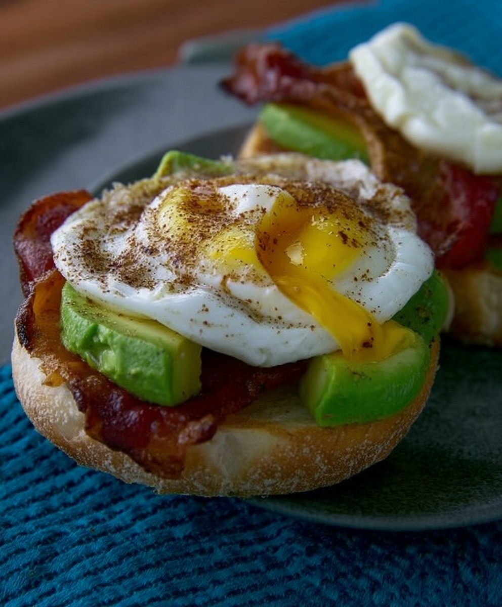 Bacon Avocado Toast Spiegelei