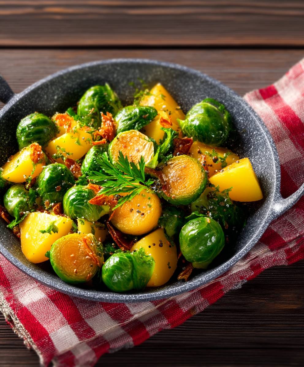 Rosenkohl Kartoffel Pfanne