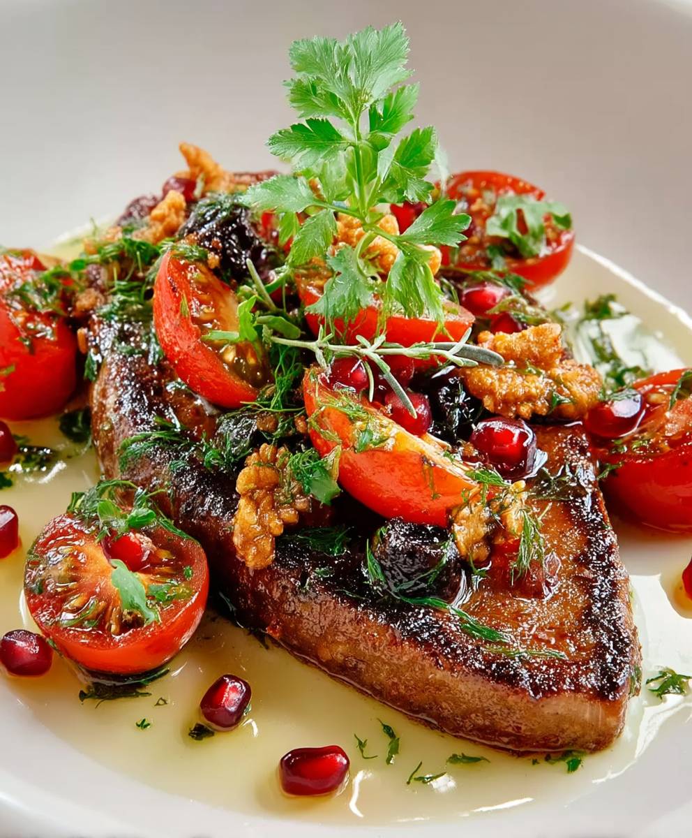 Kalbsleber mit Tomaten zubereiten