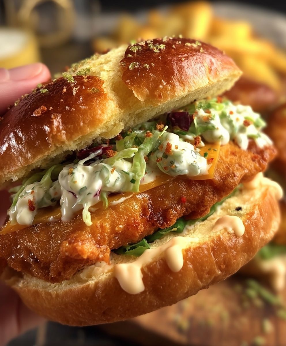Crispy Chicken Burger Hot Honey