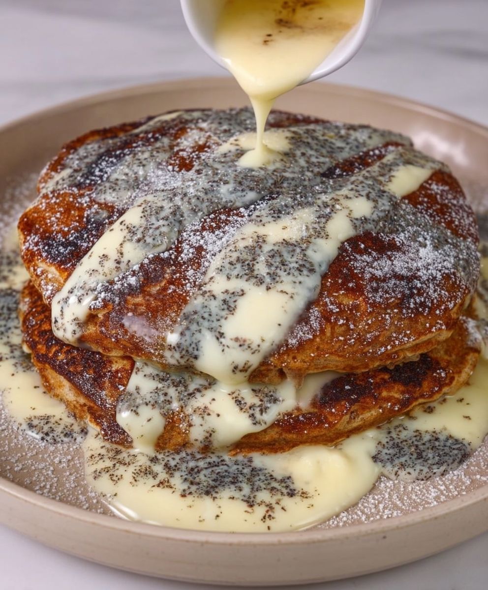 Germknödel Pancakes Vanillesoße