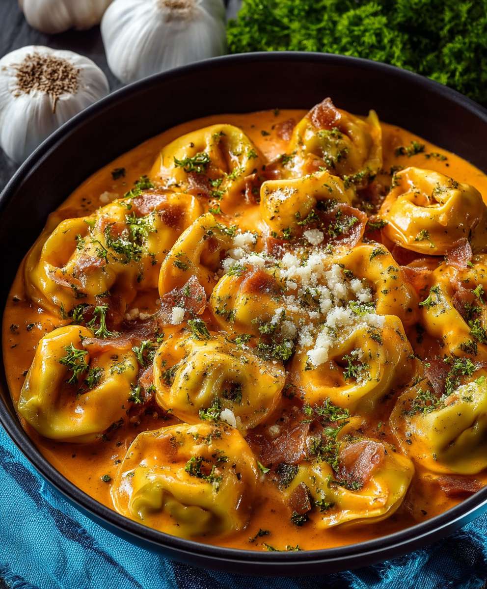 Käse Schinken Soße Tortellini