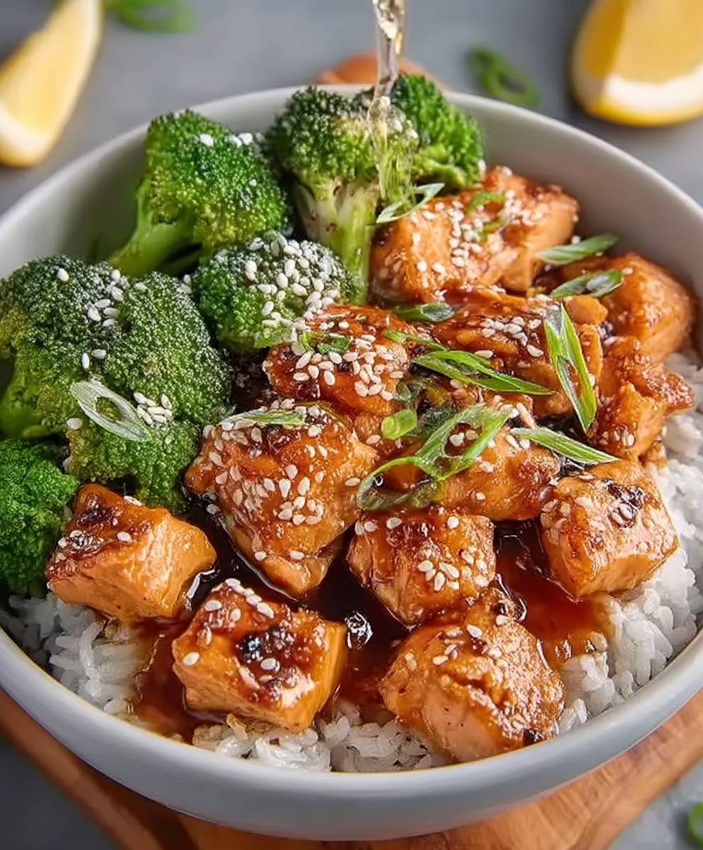 Würzige Lachs Bowl