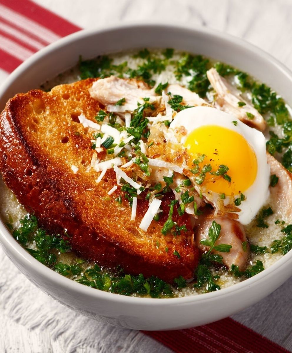 Knoblauch Geflügelsuppe kochen